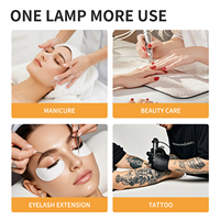 Lampe de bureau LED pliable pour manucure, lumière d'appoint, 5 températures de couleur, gradation progressive, pour beauté, tatouage et extension de cils
