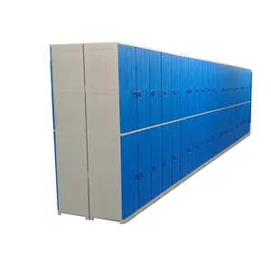 Shenzhen Two Colors Mixture School Cabinets Gym PVC Plastic Lockers