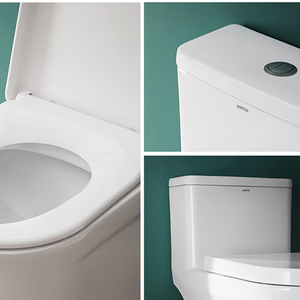 โถสุขภัณฑ์แบบตั้งพื้น Arrow One Piece Round Ceramic พร้อมระบบ S-Trap Siphon Jet Flushing แบบทันสมัย ระบบ Dual-Flush - Product Image 3
