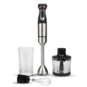 1000 Watts Hand Blender set 4 in 1 With Chopper Jar & Whisk 2 Speeds & Speed Regulator Stainless Steel Blades Stick blender