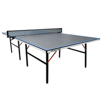 Table de tennis de table professionnelle en MDF pour intérieur avec filet de ping-pong à serrage rapide, assemblage facile en 10 minutes