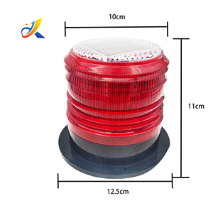Luce Solare Lampeggiante <span class=keywords><strong>a</strong></span> LED per Segnalazione Stradale, Luce di Avvertimento Solare - Product Image 2