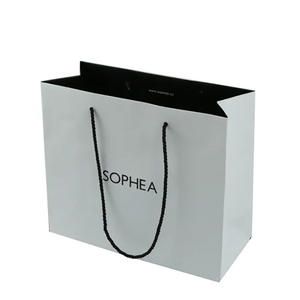 2025 Shopping Emballage Papier Kraft <span class=keywords><strong>Boutique</strong></span> Bowknot Papier Premium Sacs Cadeaux Fantaisie avec Bowknot - Product Image 4