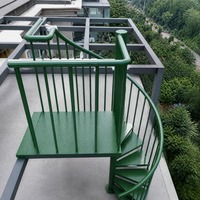 Escalier en spirale en acier galvanisé sur mesure |   Robuste pour la maison, le jardin, le balcon, certifié CE