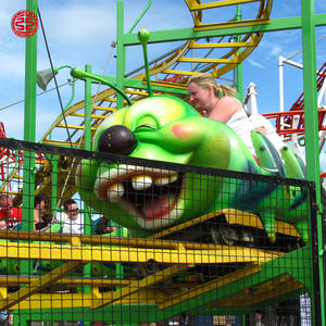 Traino verme cavalca Caterpillar parco divertimenti pista trenino Mini ottovolante per i bambini - Product Image 6