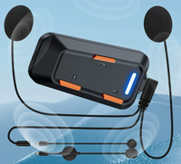 Casque Intercom Moto C2 XBOON pour Audio Mesh avec Annulation d'Écho CVC et Conception Supra-Auriculaire