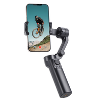 Stabilisateur de téléphone portable F5 Plus à intelligence artificielle, rotation à 360 degrés, trépied perche à selfie, sans application, pour smartphone
