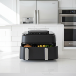 <span class=keywords><strong>Friggitrice</strong></span> ad Aria a Doppio Strato <span class=keywords><strong>XXL</strong></span> - 10,4 Litri - Due Scomparti di Cottura o Uno - <span class=keywords><strong>Friggitrice</strong></span> ad Aria - Product Image 6