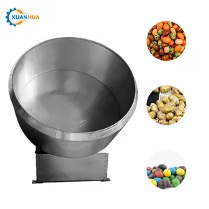 Peanut coating machine price flavoring sweet cheese ball seasoning cube coating pan ball making seasoning machine