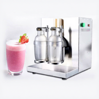 Machine à secouer automatique pour bubble tea en acier inoxydable HENGZHI pour une préparation efficace de deux boissons dans les magasins de boissons très fréquentés