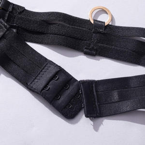 Set di 3 Pezzi di Lingerie <span class=keywords><strong>Sexy</strong></span> <span class=keywords><strong>e</strong></span> <span class=keywords><strong>Sensuale</strong></span> in Rete Nera per Donne, Abbigliamento Trasparente da Spogliarellista con Decorazioni in Pizzo <span class=keywords><strong>e</strong></span> Ricami - Product Image 6