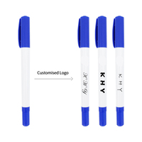 Stylo marqueur de peau avec logo personnalisé marqueur de peau de tatouage à double extrémité marqueur de peau chirurgical à double pointe non toxique