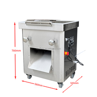 Trancheuse à viande KEBAB commerciale haute performance avec moteur, machine automatique de découpe en cubes et en bandes