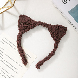 Diadema con Orejas de Gato para Mujer, Navidad, Algodón, Hecha a Mano, Estilo Japonés, Accesorio para el Cabello con Diseño de Animal - Product Image 1