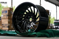 Jantes forgées FANXI Aggressive Concave 24x12 8x180 8x170 8x6.5 pour Ford F250, finition polie avec enjoliveurs flottants personnalisés