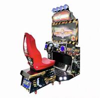 Machine de jeu d'arcade de course pour enfants en métal, à monnayeur, avec accepteur de billets, simulateur de conduite 32 pouces pour salles d'arcade intérieures