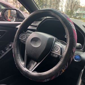 Funda de Cuero PVC para <span class=keywords><strong>Volante</strong></span> de Coche, Antideslizante, Universal, 15 Pulgadas - Product Image 3