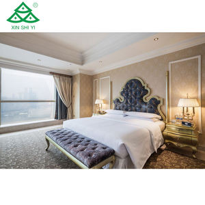 Juego <span class=keywords><strong>de</strong></span> muebles <span class=keywords><strong>de</strong></span> dormitorio <span class=keywords><strong>de</strong></span> <span class=keywords><strong>Hotel</strong></span> clásico <span class=keywords><strong>Sheraton</strong></span>, muebles con marco <span class=keywords><strong>de</strong></span> madera maciza personalizables, tiras decorativas doradas, muebles <span class=keywords><strong>de</strong></span> <span class=keywords><strong>Hotel</strong></span> - Product Image 1