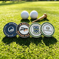Servicio de Diseño Gratuito, Regalo de Golf, Fichas de Póker Personalizadas, Diseño de Plantilla Personalizada, Fichas de Póker de Metal en Blanco para Golf