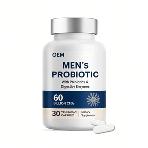 Probiótico para Hombre OEM, 50 Mil Millones de UFC, 10 Cepas, Prebióticos, Enzimas, Cápsulas Sin Gluten para el Bienestar Digestivo e Inmunológico, 30 Veganas - Product Image 1