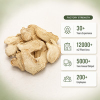 Tranches de gingembre séché chinois de haute qualité sélectionnées, Zingiberis Rhizoma, pour la thérapie diététique, réduction sur les achats en gros