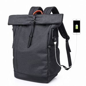 Nouveau modèle Sac à dos unisexe pour ordinateur portable Sac à dos scolaire léger et étanche Rolltop - Product Image 1