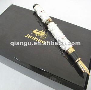 Pluma Estilográfica de Lujo Jinhao Serie 999, Dos Dragones Jugando con una Perla, Metal - Product Image 6