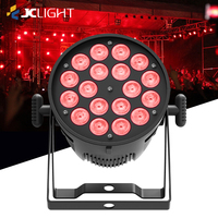 18 pièces Rgbw 4In1 Led Par lumière 18*10W Par peut scène lumière Dj fête Disco Bar effet éclairage avec télécommande