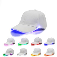 Cappello da camionista N824 personalizzato con stampa, cappello snapback in cotone personalizzato, cappello luminoso da rave, cappellini luminosi a LED lampeggianti, cappello da baseball luminoso a LED.