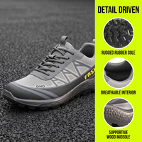 Chaussures de sport en mesh personnalisées pour hommes, OEM, légères, décontractées, semelle en caoutchouc, respirantes, chaussures de mode