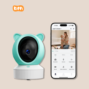 Bebek izleme monitörü mobil TUYA APP gerçek zamanlı görünüm 3MP HD bebek kamerası besleme çalar saat kamera ile yatıştırıcı müzik bebek telefonu oyna - Product Image 1