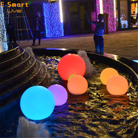 Lámpara de Globo Colgante para Exteriores de Diseño Moderno, Lámpara de Bola LED Solar Impermeable, Funciona con Batería, para Jardín, Restaurante, Plástico