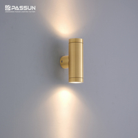Applique murale led d'extérieur en laiton de style moderne 3w, livraison gratuite
