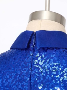 Costume de danse latine pour garçons, haut et pantalon à paillettes, tenue de scène de danse de salon, vêtements de danse de compétition pour enfants, personnalisés - Product Image 4