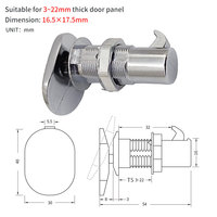 BSS320-6 en alliage de zinc solide de haute qualité RV/armoire/serrure de porte en métal état neuf