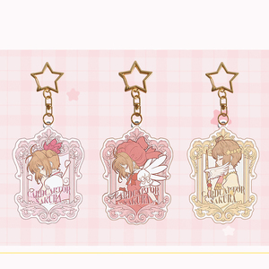 Llavero de acrílico personalizado al por mayor con diseño de chica de animación, Sakura, lobo y animación de moda, pequeño colgante de moda - Product Image 3