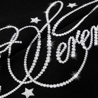 YOUMI ODM/OEM Y2K Streetwear Vintage Décontracté en Coton Lourd Respirant à Coupe Courte avec Imprimé Strass et Fermeture à Cordon