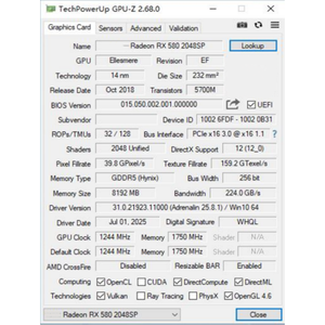 การ์ดจอเดสก์ท็อป Radeon RX580 2048SP GPU ประสิทธิภาพสูง รุ่นใหม่ พร้อมพัดลมระบายความร้อนแบบ Multi Display 6 สำหรับ 8GB GDDR5 256Bit PCIe 3.0 - Product Image 5