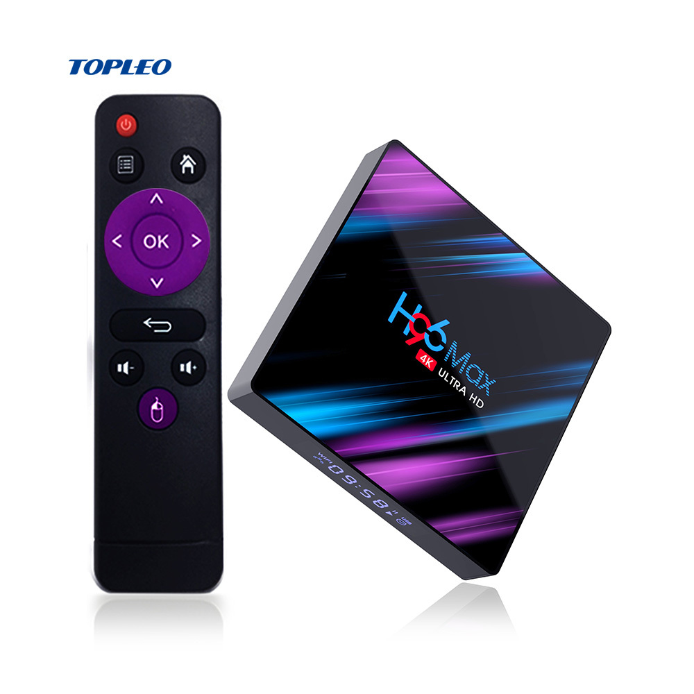 El último diseño de H96 max 2 GB 4 GB de ram de 16 GB 32 GB 64 GB ROM RK3318 receptor de tv digital android 9,0 iptv set top box