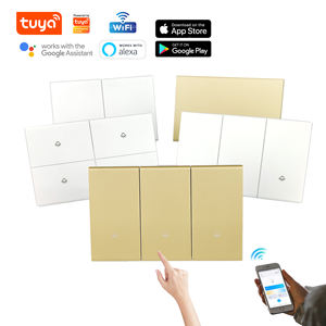 Interruptor de Pared Inteligente Tuya para el Hogar con App Wifi, Panel Táctil de Vidrio con Luz LED, Control Remoto Eléctrico WIFI de 3 Vías - Product Image 2