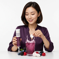 Glutathion 250mg Sélénium Vitamine E Vitamine C Protection Antioxydante Effervescente Végétalien Baies OEM ODM Marque Privée