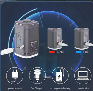 ปั๊มลมไฟฟ้าไร้สายขนาดเล็กสำหรับสิ่งที่ต้องการลมแบบพกพา ชาร์จผ่าน USB ได้ ปั๊มลมอัตโนมัติ ปั๊มสุญญากาศสำหรับกระเป๋าเป้ - Product Image 6