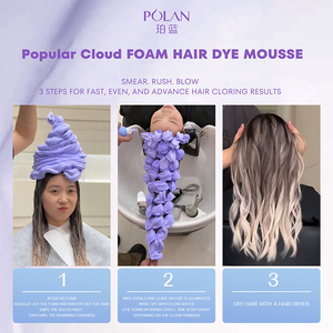POLAN Private Label Ammonia Free <strong>Hair</strong> <strong>Dyes</strong> Mousse 10-Mins New Fast Coloring Foam <strong>Hair</strong> <strong>Dye</strong> Mousse OEM - Product Image 5