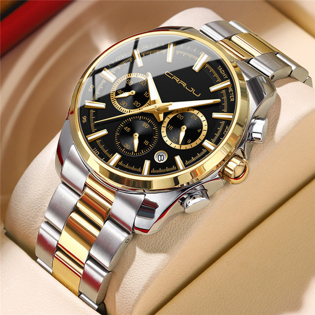 Stainless Steel Band Alloy Pearl Analog Fashionable Minimalist Men's Casual Quartz Watch; Water Resistant 30M Business-style