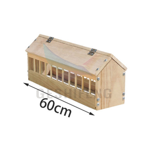 2024 Mangeoire à oiseaux sauvages en bois suspendue à l'extérieur Mangeoire à oiseaux automatique - Product Image 4