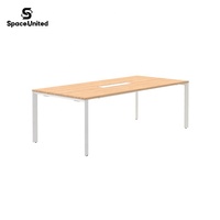 Table de conférence SpaceUnited, structure métallique, longue table de réunion pour bureau, salle de formation exécutive