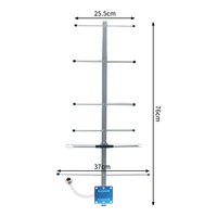 Antenne radar extérieure 6 unités 433 MHz 11 dBi, amplificateur de signal, connecteur de type N, répéteur de signal mobile à gain élevé GSM 400-470 MHz