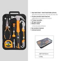 Boîte à outils de réparation pour la maison, 26 pièces, pince marteau multifonction, ruban à mesurer, étui rigide personnalisable OEM
