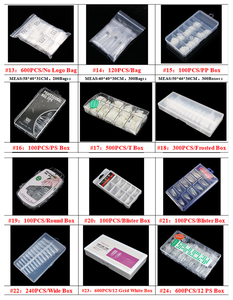 SunelPort Manucure et pédicure, couvre-<span class=keywords><strong>ongles</strong></span> carrés, boîte de 100 pièces, longueur courte, motif ciel étoilé, blanc porcelaine transparent, ABS - Product Image 5