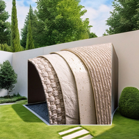 Panneau mural en PU au design moderne, imperméable, flexible, pour l'extérieur des hôtels, villas, revêtement extérieur, hall, design graphique décoratif, 5 ans